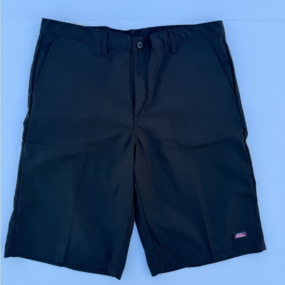 Dickies Men's Classic Black Flat Front Shorts